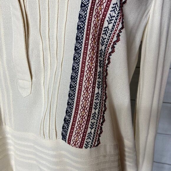 Astr the Label cream long sleeve boho top S - Picture 3 of 5